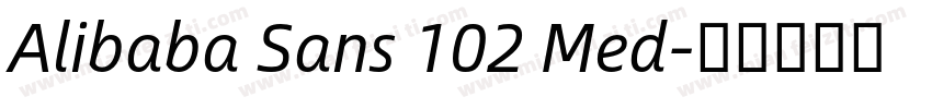 Alibaba Sans 102 Med字体转换